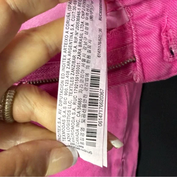 Zara Fuchsia Pink Jeans Size 4. EUC - Picture 11 of 14